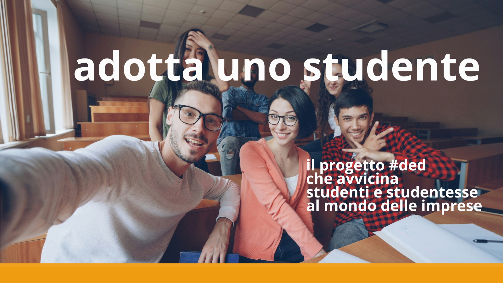 Adotta uno studente: il progetto #ded per studenti e studentesse